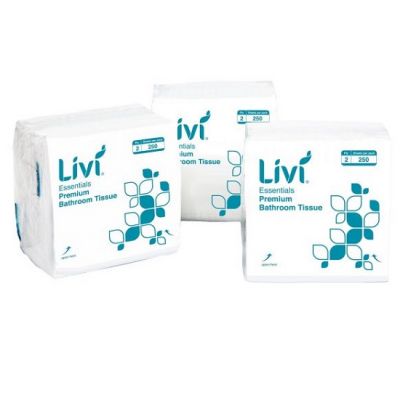 Livi Essentials 1006 Interleaved Toilet Tissue 2 Ply 
