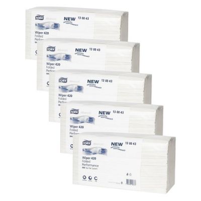 Tork 130043 Wiping Paper Plus Folded W4 200 Sheets Carton 5