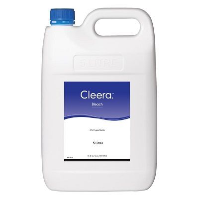 Cleera Bleach 4% Hypochlorite 5L