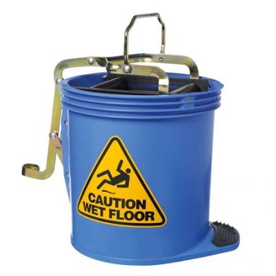 Oates Clean Contract Wringer 15L Mop Bucket Blue
