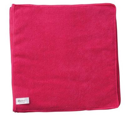 Oates Microfibre Cloths Red