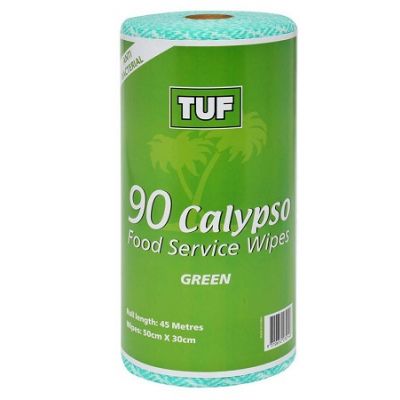 Tuf Calypso Food Service Antibacterial Wipes Green 